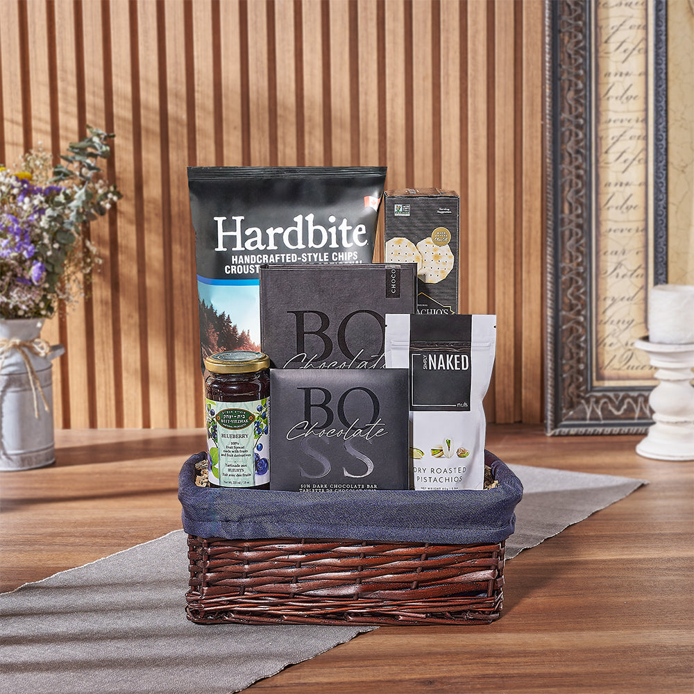 Happy Hanukkah Kosher Snack Basket from Canada Baskets - Canada Delivery