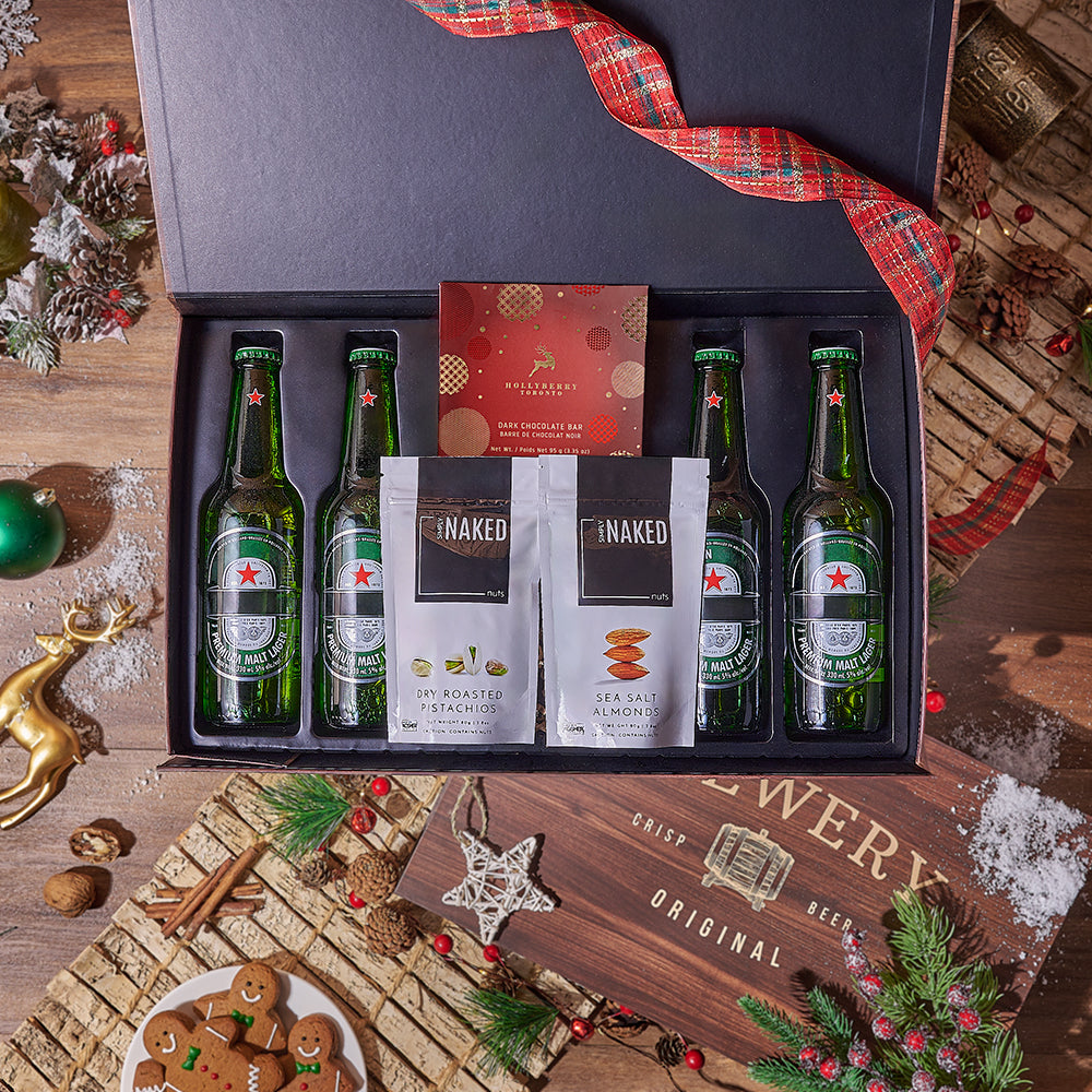 Beer & Nuts Crate, beer gift, beer, christmas gift, christmas, nuts gift, nuts, Canada delivery