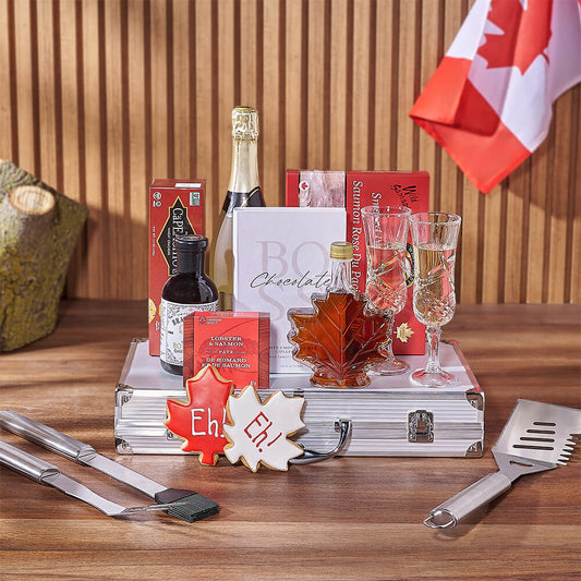 Canada Day Champagne Grilling Gift, champagne gift, champagne, sparkling wine gift, sparkling wine, canada day gift, canada day, grill gift, grill, Canada delivery