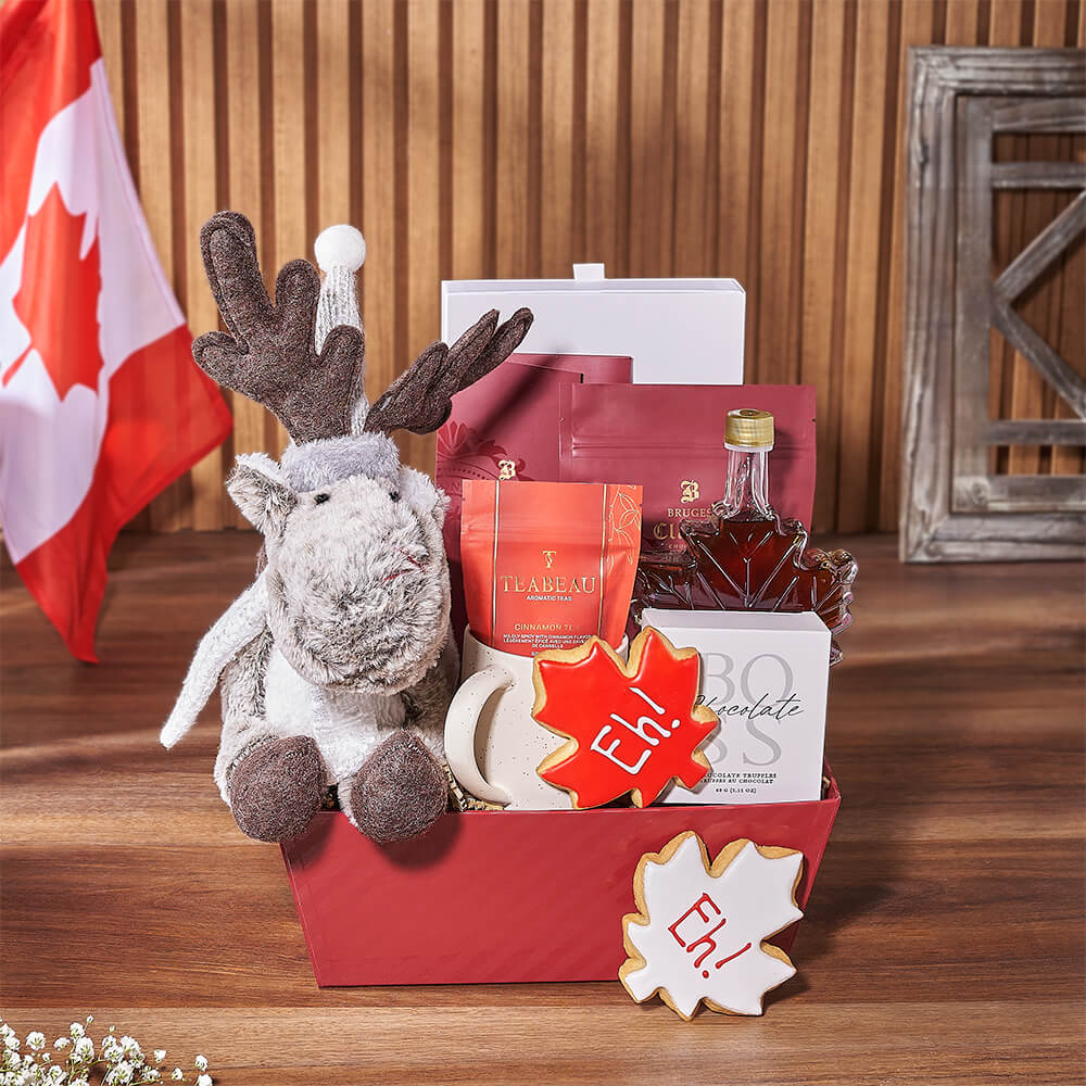 Canada Day Tea & Treat Gift, canada day gift, canada day, tea gift, tea, cookie gift, cookie, Canada delivery