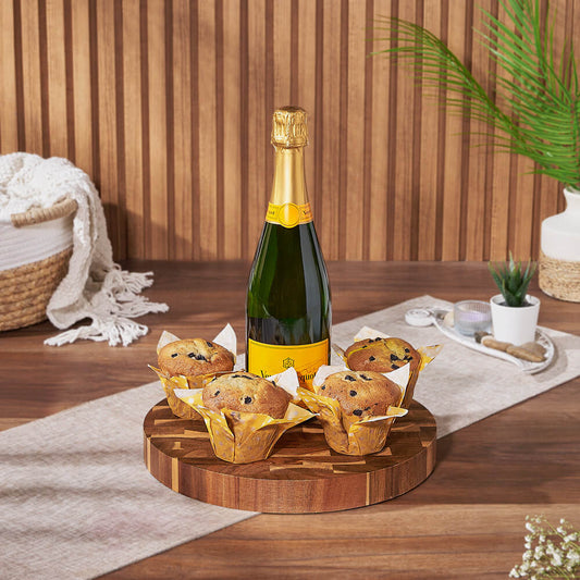 Champagne & Muffins Gift Set, champagne gift, champagne, sparkling wine gift, sparkling wine, muffin gift, muffin, Canada delivery