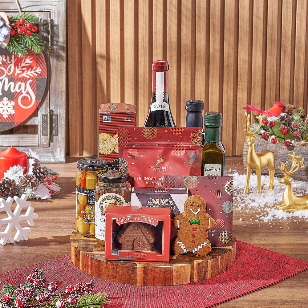 Christmas Chocolate & Wine Gift Board, wine gift, wine, christmas gift, christmas, holiday gift, holiday, Canada delivery