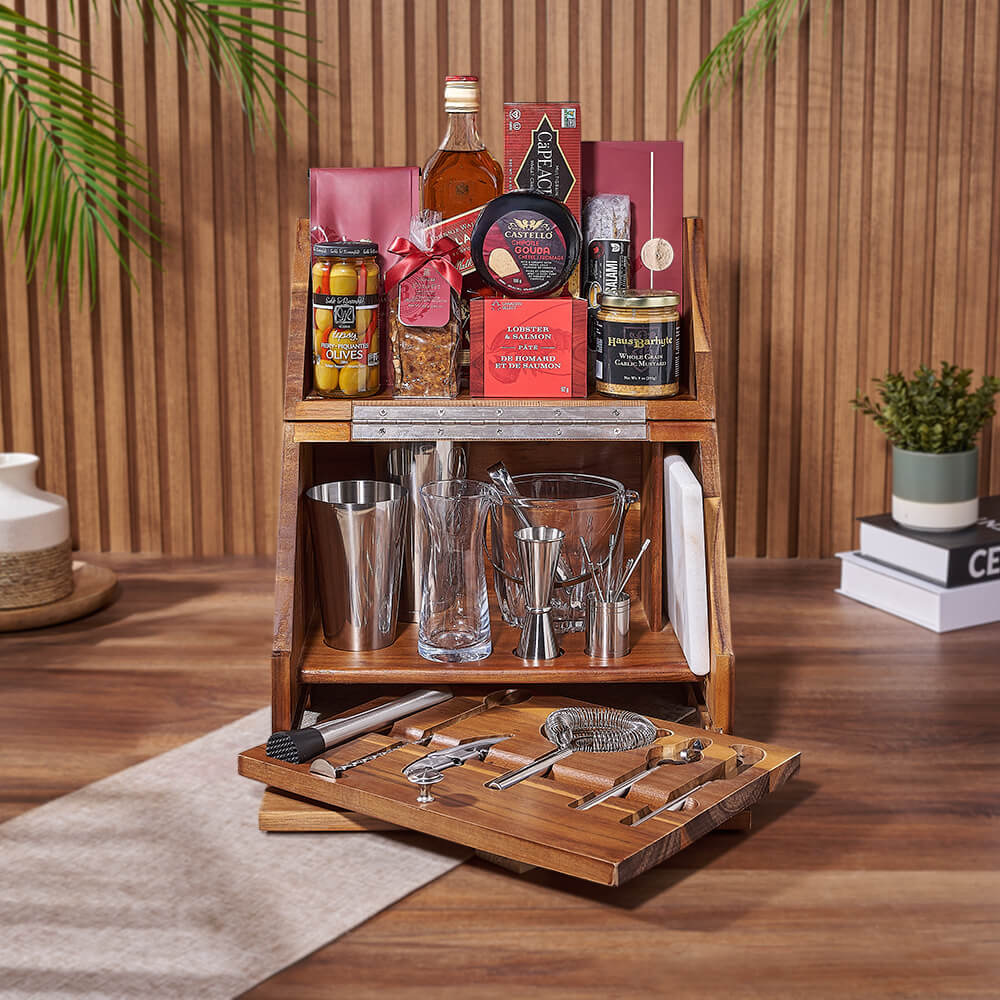 Complete Bar & Snack Set, liquor gift, liquor, bar set gift, bar set, seafood gift, seafood, Canada delivery