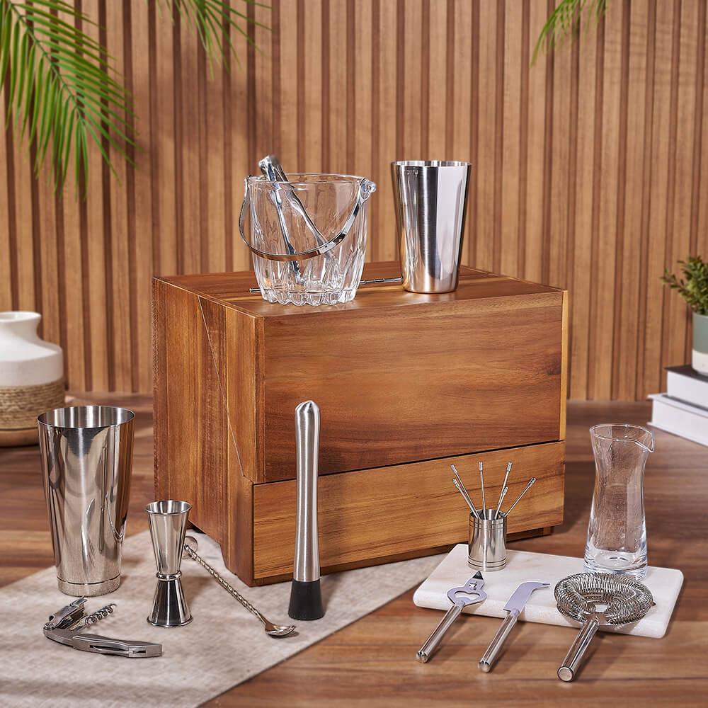 Complete Bar & Snack Set, liquor gift, liquor, bar set gift, bar set, seafood gift, seafood, Canada delivery