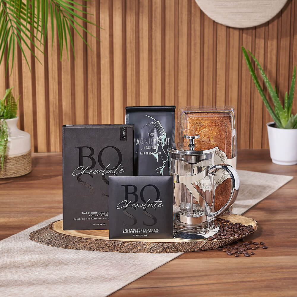 Cinnamon Loaf and Coffee Gift Set – how the gift is presented