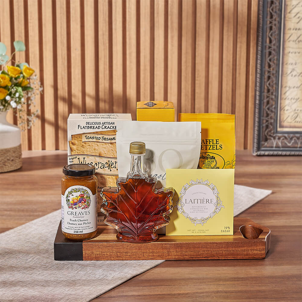 Snack Platter Gift Basket – how the gift is presented