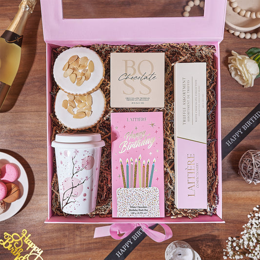 Cup of Birthday Fun Gift Box, birthday gift, birthday, chocolate gift, chocolate, cookie gift, cookie, Canada delivery