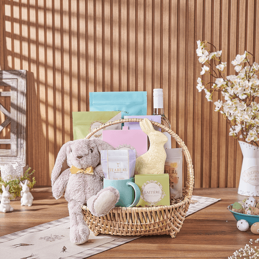 Easter Feast & Wine Gift, wine gift, wine, easter gift, easter, chocolate gift, chocolate, tea gift, tea, Canada delivery