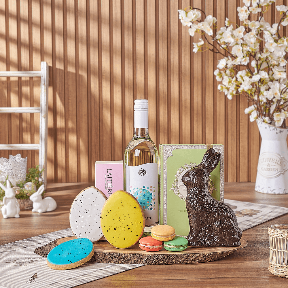 Easter Sweet Treat & Wine Gift, easter gift, easter, wine gift, wine, chocolate gift, chocolate, Canada delivery