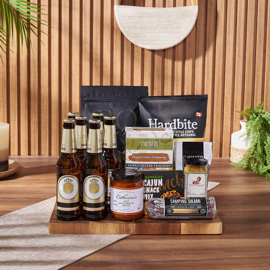Etobicoke Beer & Crunch Snack Basket, beer gift, beer, snack gift, snack, Canada delivery