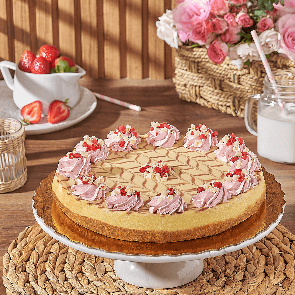 Light and Fresh Strawberry Cheesecake – how the gift is presented