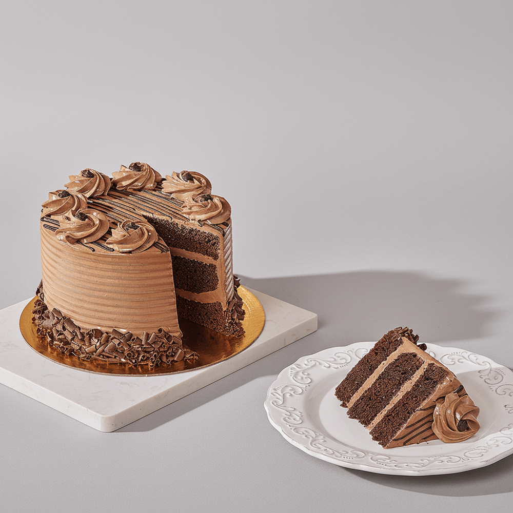 Hazelnut Chocolate Layered Cake – how the gift is presented