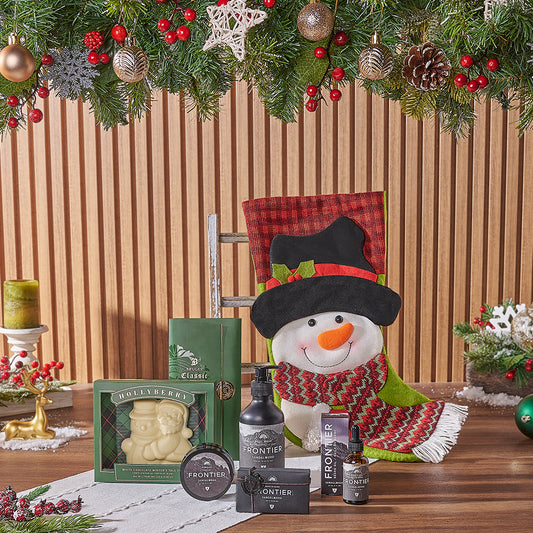 Holiday Men’s Spa Stocking, Christmas gift, Christmas, spa gift, spa, chocolate gift, chocolate, Canada  delivery