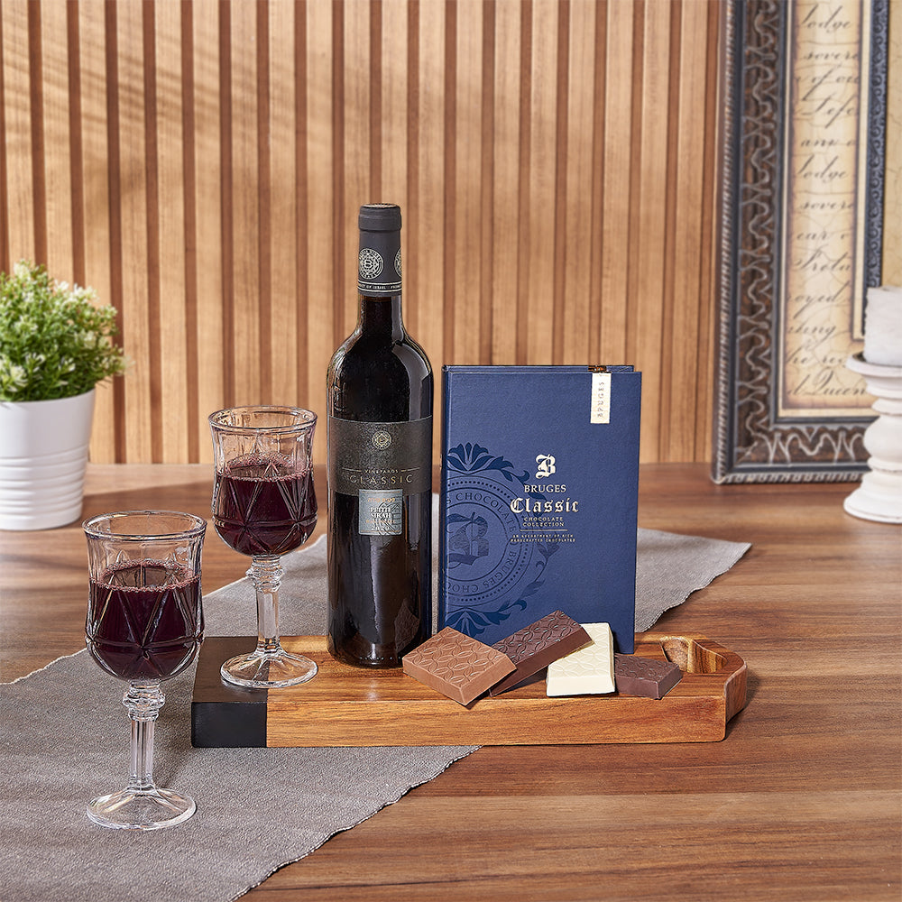 Kosher Wine & Chocolate for Two
Canada Baskets- Canada Delivery