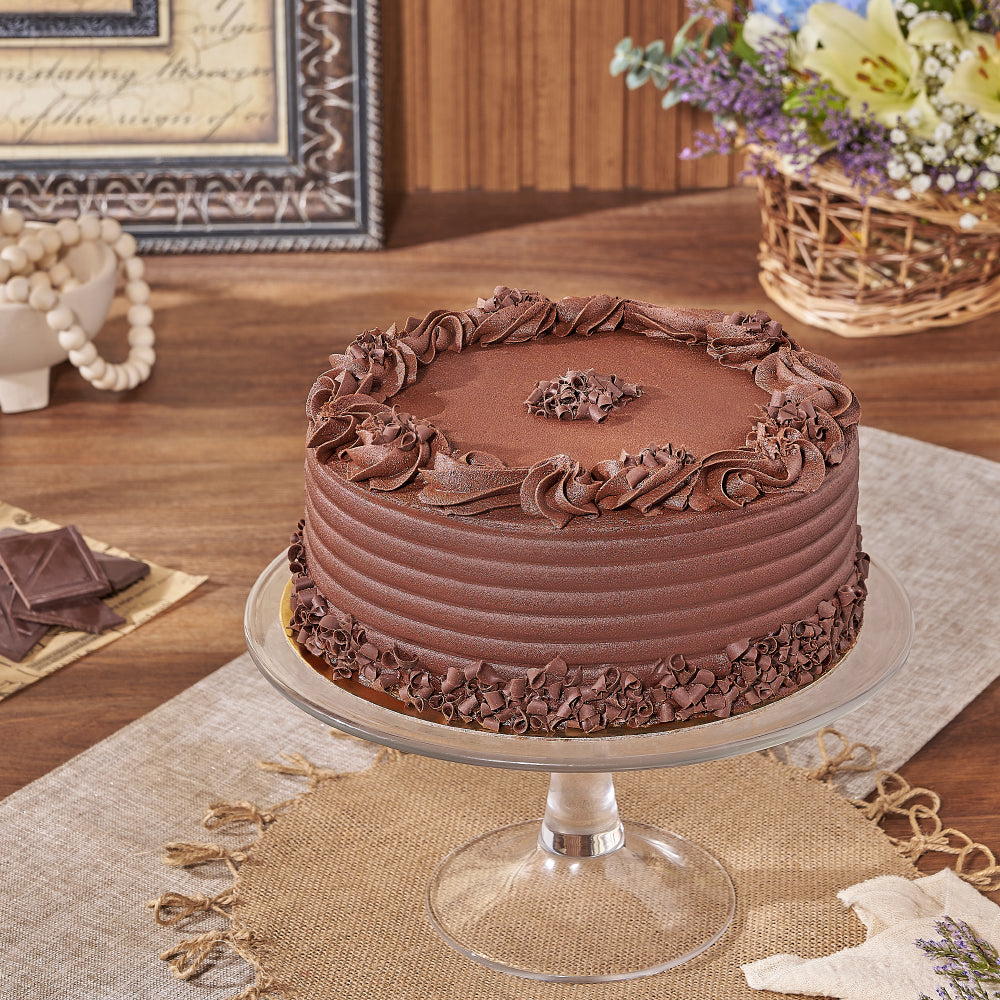 9-Inch Decadent Chocolate Cake – how the gift is presented