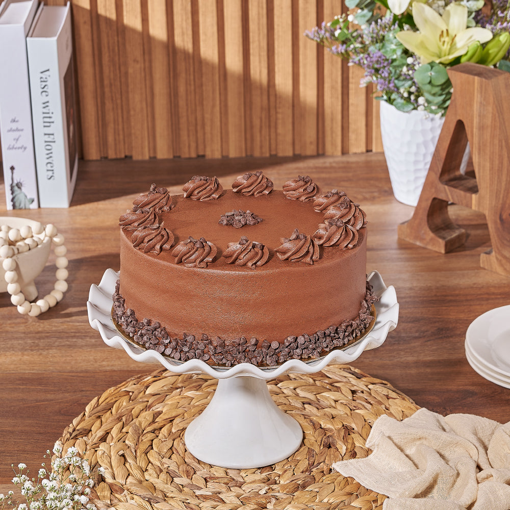 Vegan Chocolate Cake with Spelt Flour – how the gift is presented