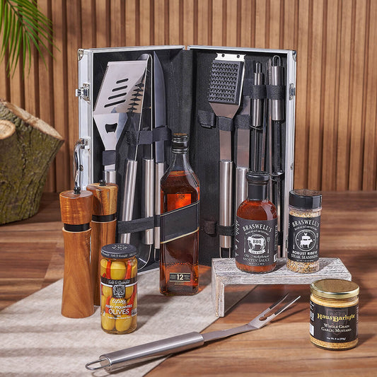 Mediterranean Grilling Gift Set with Liquor, liquor gift, liquor, grill gift, grill, Canada delivery