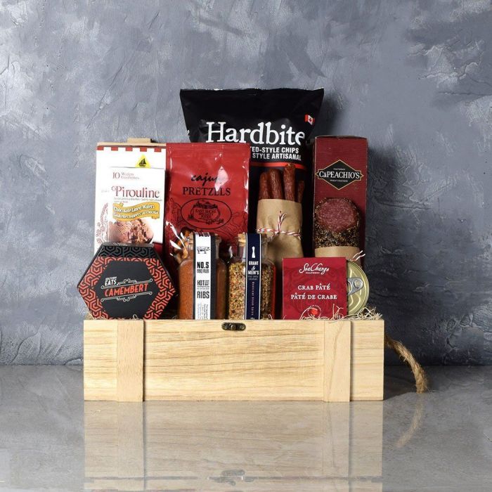 Hand-Crafted BBQ Gift Crate – how the gift is presented