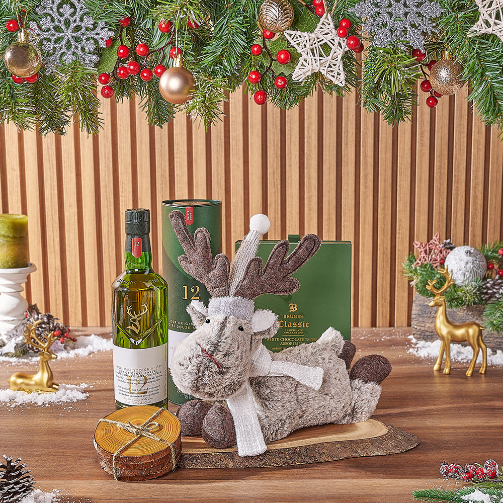 Playful Holiday Spirits Gift Set, liquor gift, liquor, chocolate gift, chocolate, christmas gift, christmas, Canada delivery