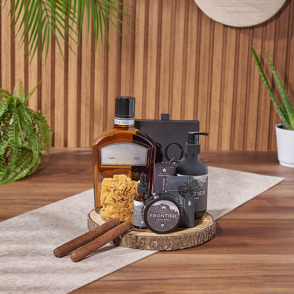 Sandalwood Spa & Spirits Gift Set, liquor gift, liquor, spa gift, spa, Canada delivery