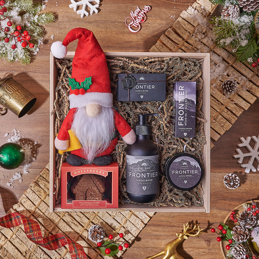 Santa’s Spa Gift Crate For Men, Christmas gift, Christmas, spa gift, spa, chocolate gift, chocolate, Canada delivery