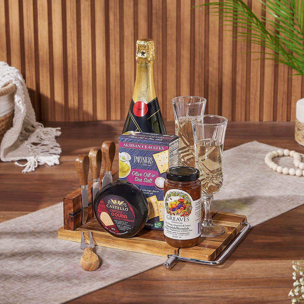 Sparkling Wine with Marmalade Gift – how the gift is presented