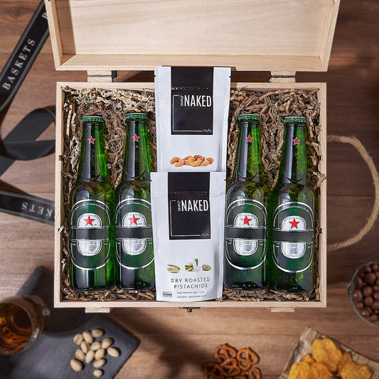 Superb Beer & Nuts Gift Crate, beer gift, beer, nuts gift, nuts, Canada delivery