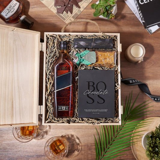 Sweet Things & Liquor Gift Box, liquor gift, liquor, chocolate gift, chocolate, Canada delivery