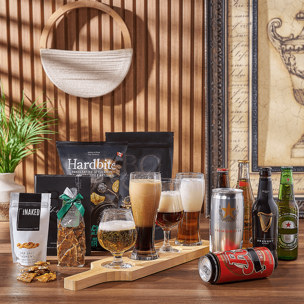 Sweet & Salty Beer Flight Sampler, beer gift, beer, chocolate gift, chocolate, Canada delivery