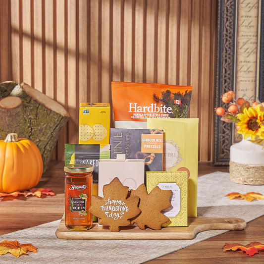 Thanksgiving Tea & Treat Gift, thanksgiving gift, thanksgiving, tea gift, tea, chocolate gift, chocolate, cookie gift, cookie, Canada delivery