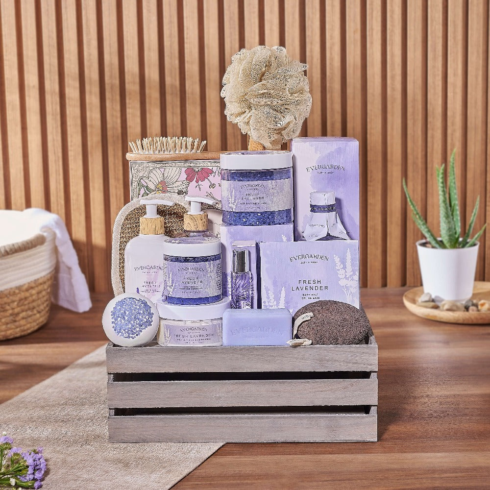 The Ultimate Spa Basket For Her, spa gift, spa, bath & body gift, bath & body, chocolate gift, Canada delivery