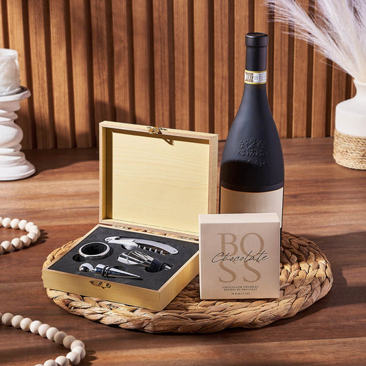 Uptown Wine & Truffles Basket, wine gift, wine, chocolate gift, chocolate, Canada delivery