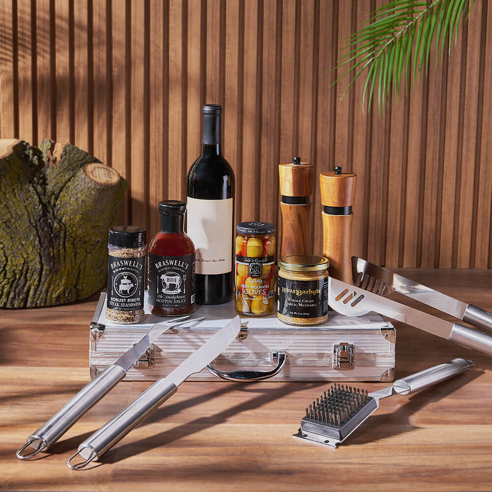 Wine Gift Set with Acacia Mill – how the gift is presented