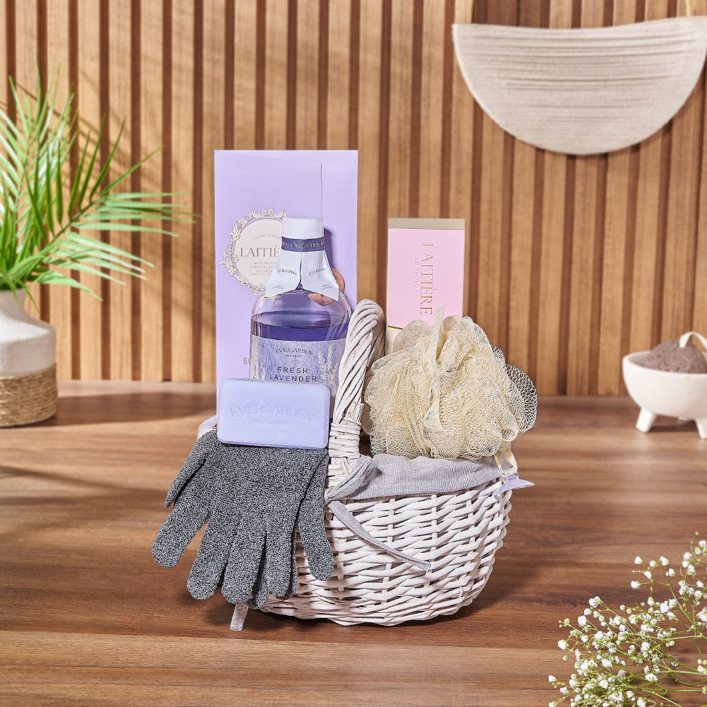 Discover the ultimate gift with the Chocolate &amp;amp; Lavender Indulgence Spa Gift Set, tailored for luxurious pampering, Canada delivery 