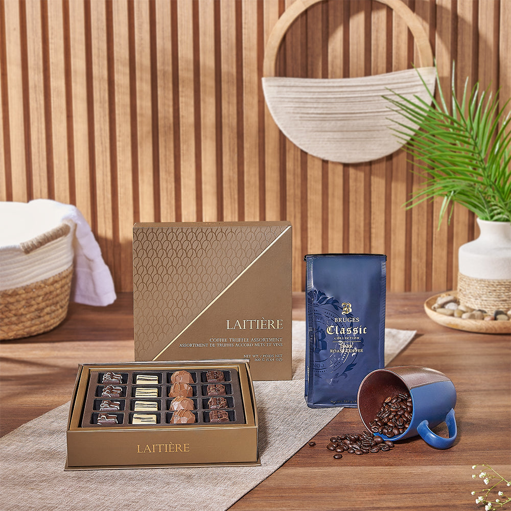 With Rich Coffee &amp; Truffle Gift Set from Canada Baskets to Canada delivery
