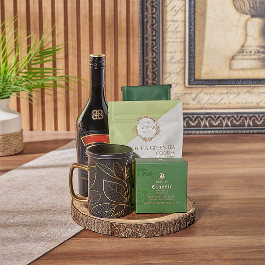 Celebrate any occasion in style with the Hillcrest Irish Coffee Gift Basket from Canada  Baskets - Canada Delivery