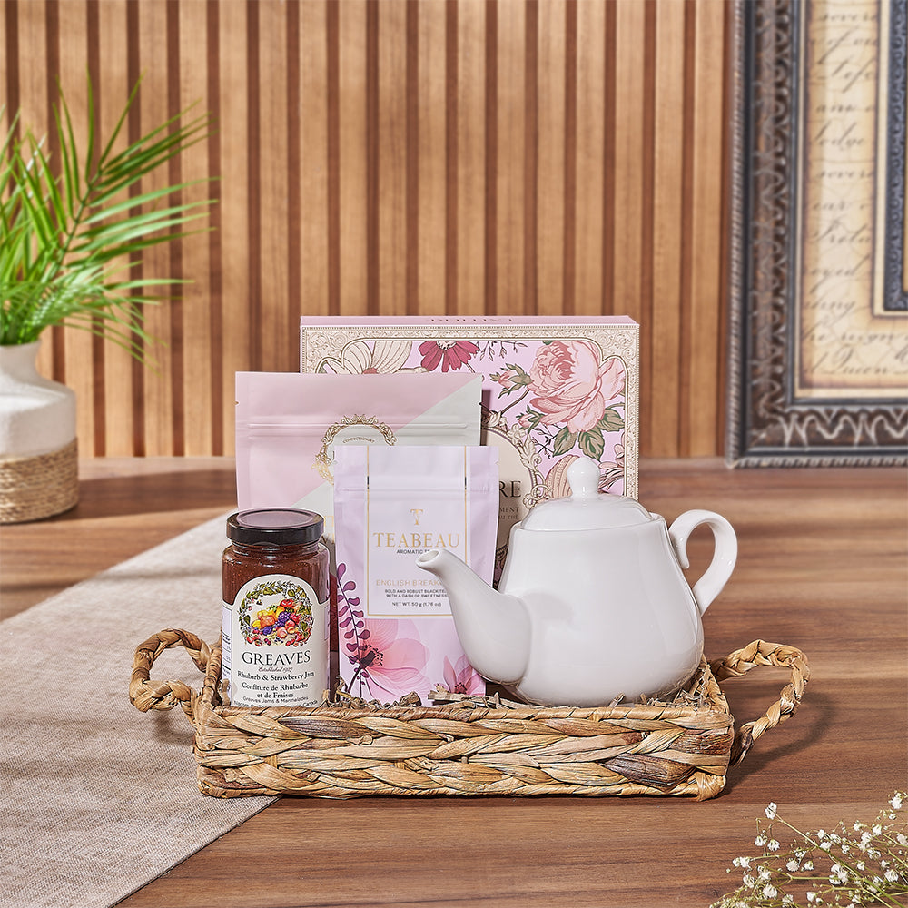 Teabeau Tea Gift Basket – how the gift is presented