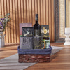 Elevate your Hanukkah festivities with the Happy Hanukkah Wine Gift Basket from Canada Baskets - Canada Delivery