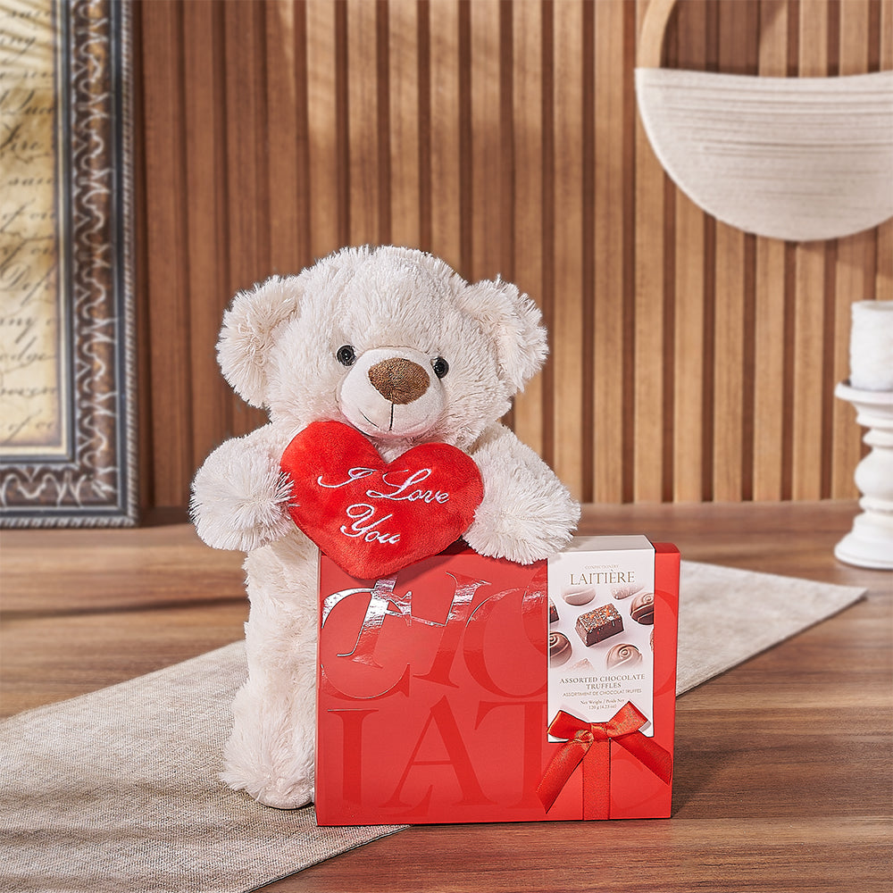Maryvale Bear &amp; Truffle Gift - Chocolate Gift Basket - Canada Delivery