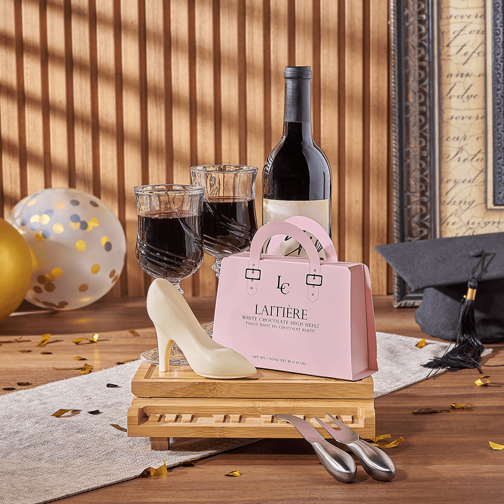 Wine &amp; Piano Grad Gift, wine gift, wine, graduation gift, graduation, chocolate gift, chocolate, Canada delivery