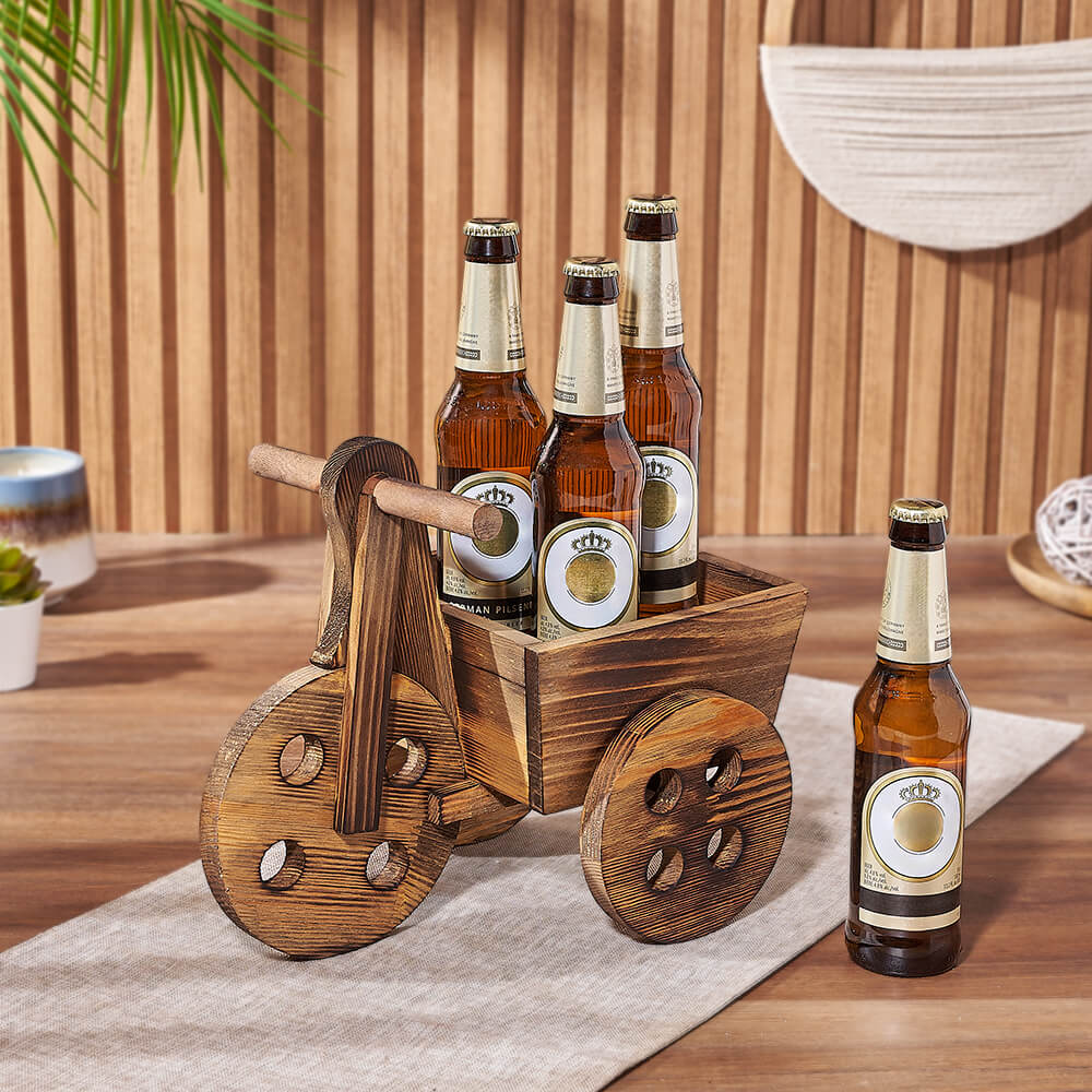 4-Bottle Beer Gift Cart – how the gift is presented