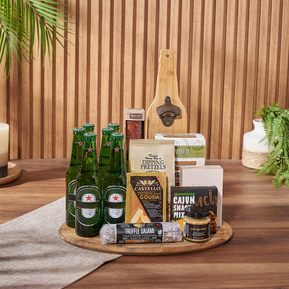 Beer & Cheese Lover's Basket, beer gift, beer, charcuterie gift, charcuterie, Canada delivery