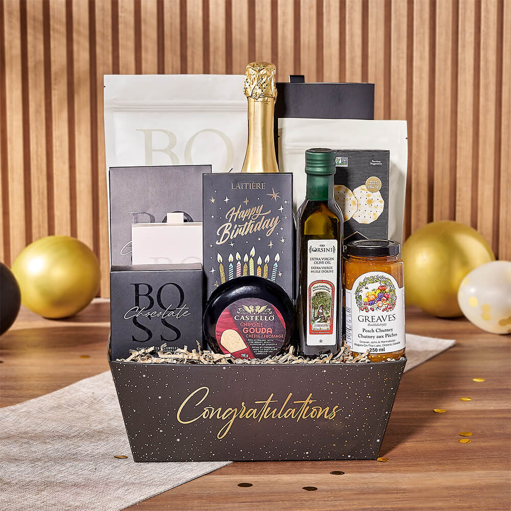 Birthday Party & Champagne Gift, champagne gift, champagne, sparkling wine gift, sparkling wine, chocolate gift, chocolate, Canada delivery