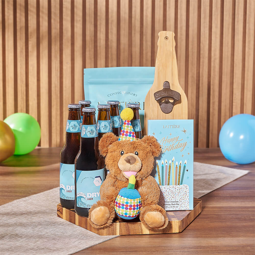 Birthday &amp; Beer Gift Board, birthday gift, birthday, beer gift, beer, chocolate gift, chocolate, Canada delivery
