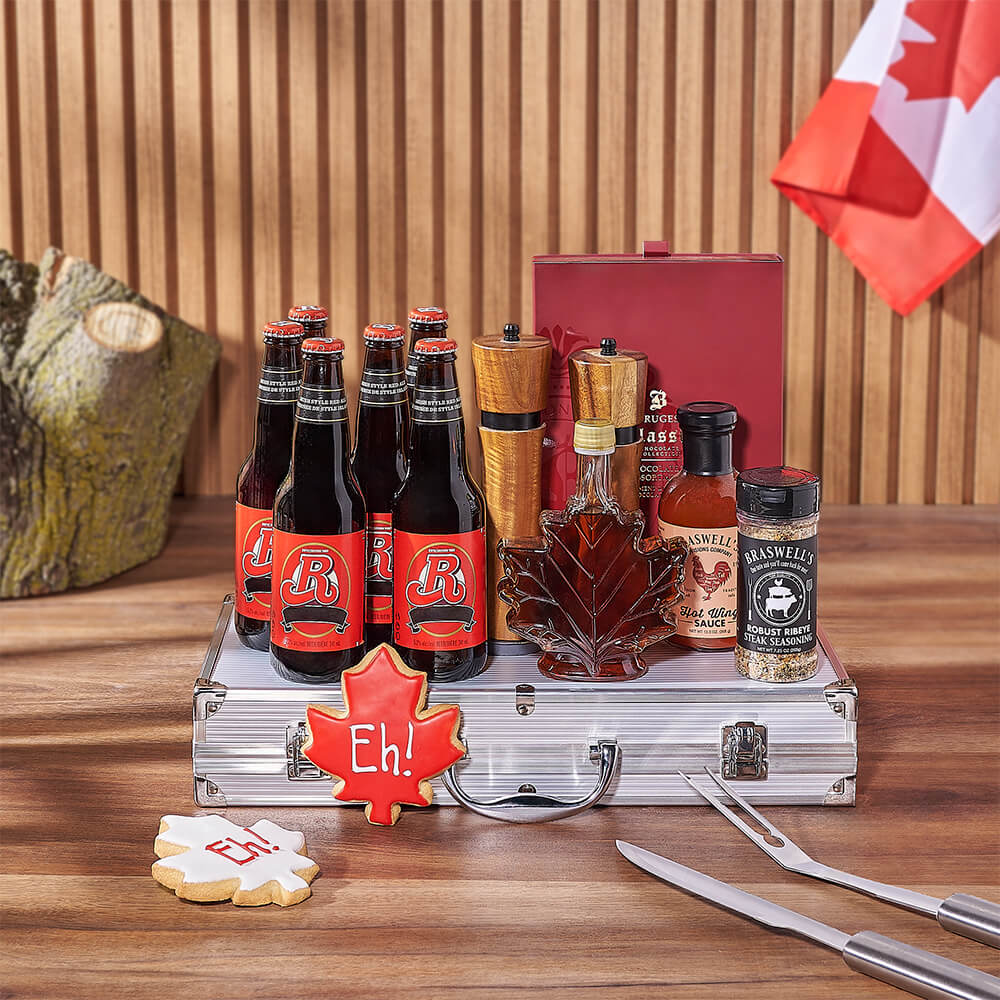 Canada Day Beer & Grill Gift Set, beer gift, beer, grill gift, grill, canada day gift, canada day, Canada delivery