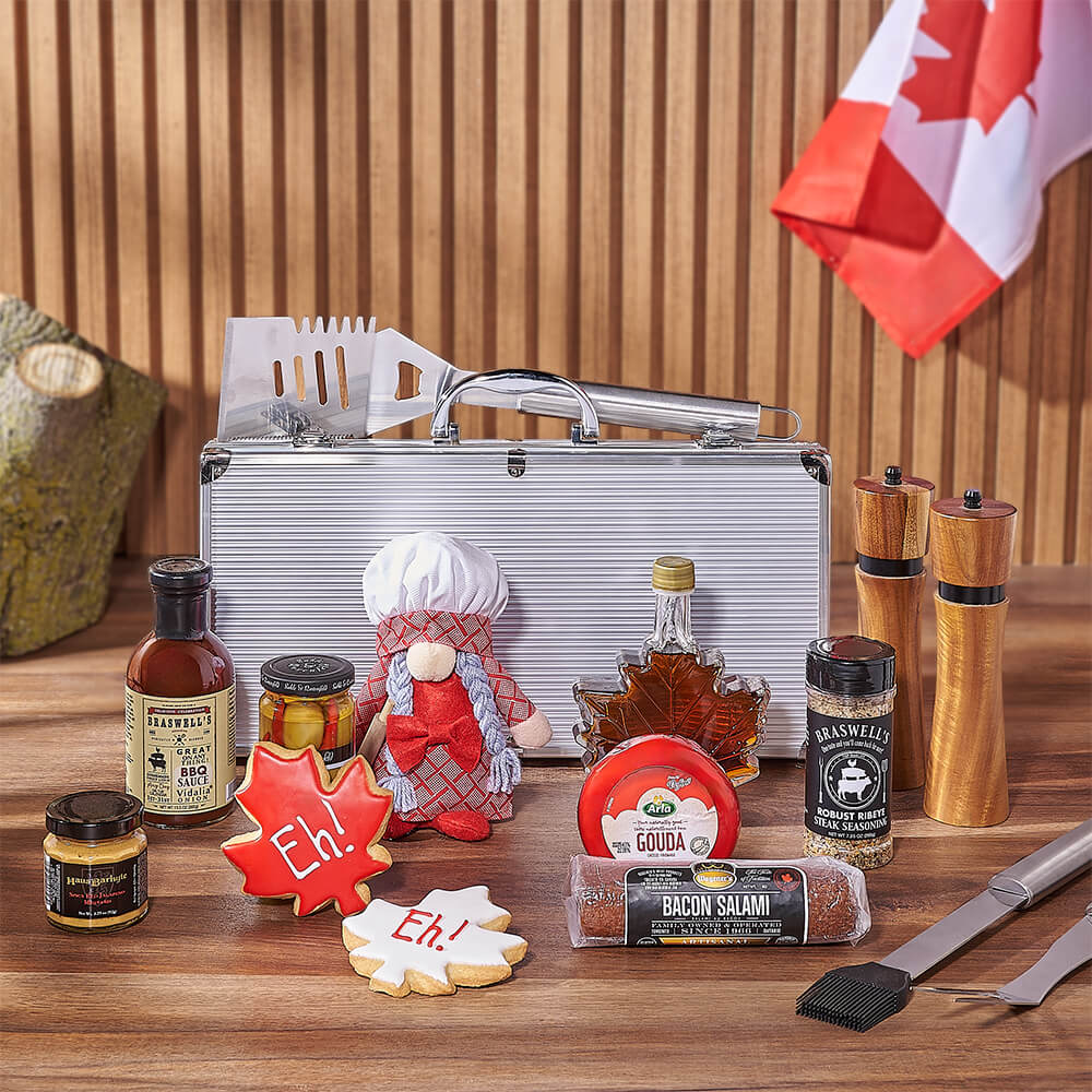 Canada Day Grill Condiment Gift Set – how the gift is presented