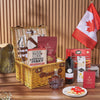 Canada Day Picnic Gift Basket, canada day gift, canada day, wine gift, wine, chocolate gift, chocolate, Canada delivery