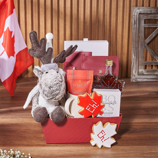 Canada Day Tea & Treat Gift, canada day gift, canada day, tea gift, tea, cookie gift, cookie, Canada delivery