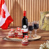 Canada Day Wine & Cupcake Gift Board, wine gift, wine, canada day gift, canada day, cupcake gift, cupcake, Canada delivery