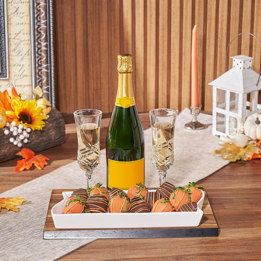 Champagne & Chocolate Strawberries Gift Basket, champagne gift, champagne, sparkling wine gift, sparkling wine, chocolate strawberry gift, chocolate strawberry, Canada delivery